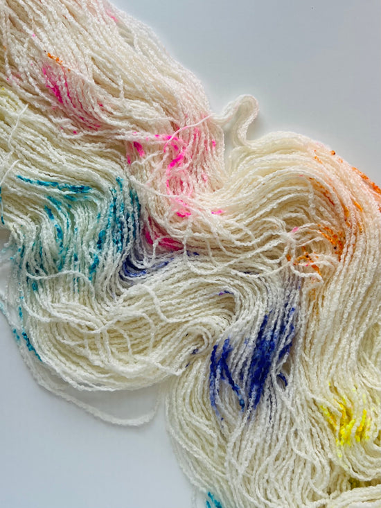 Summer Camp Fibers Hand Dyed Boucle DK - Rainbow Sprinkles