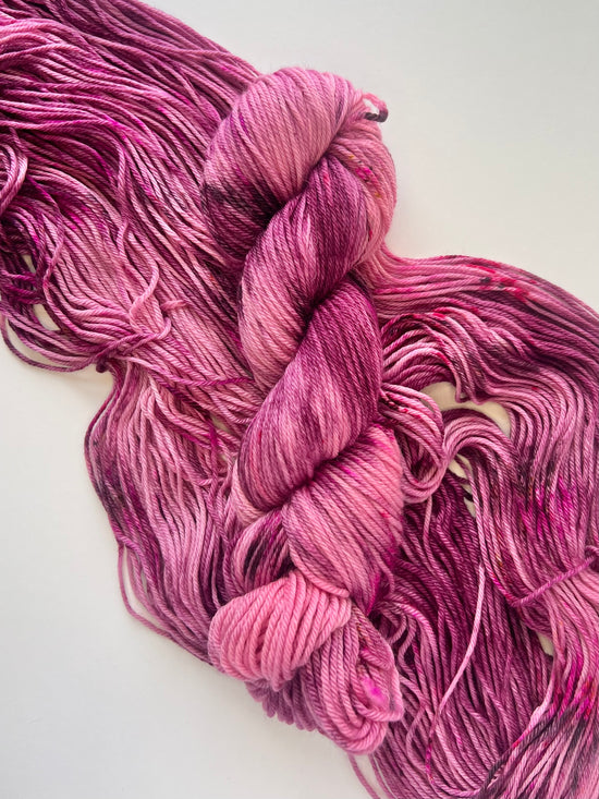 Summer Camp Fibers Marshmallow Hand Dyed Worsted Yarn - Delulu