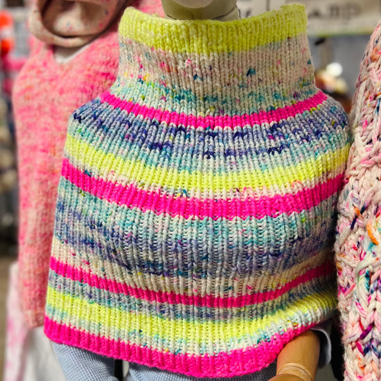 The Shrug - Hand Knit Striped Shrug Pattern