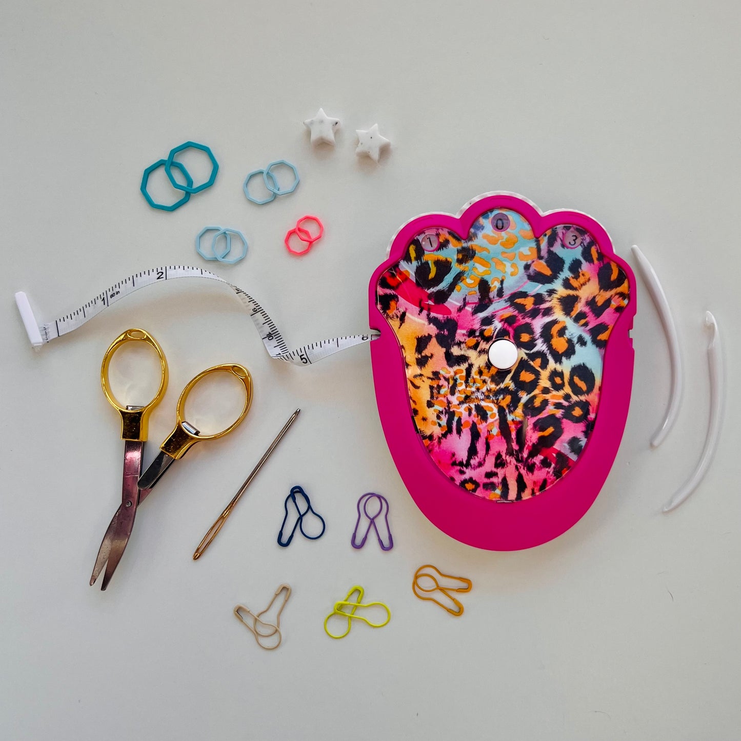 The Knit & Crochet Kit - Knitting & Crochet Tool Kit - Party Animal - Assorted Colors