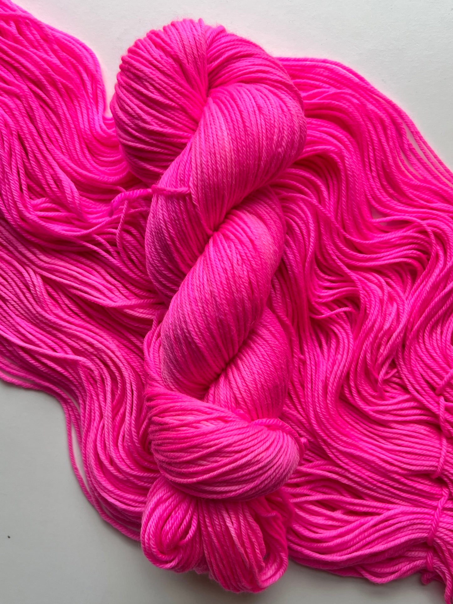 Summer Camp Fibers Marshmallow Hand Dyed DK Yarn - Extra Hot