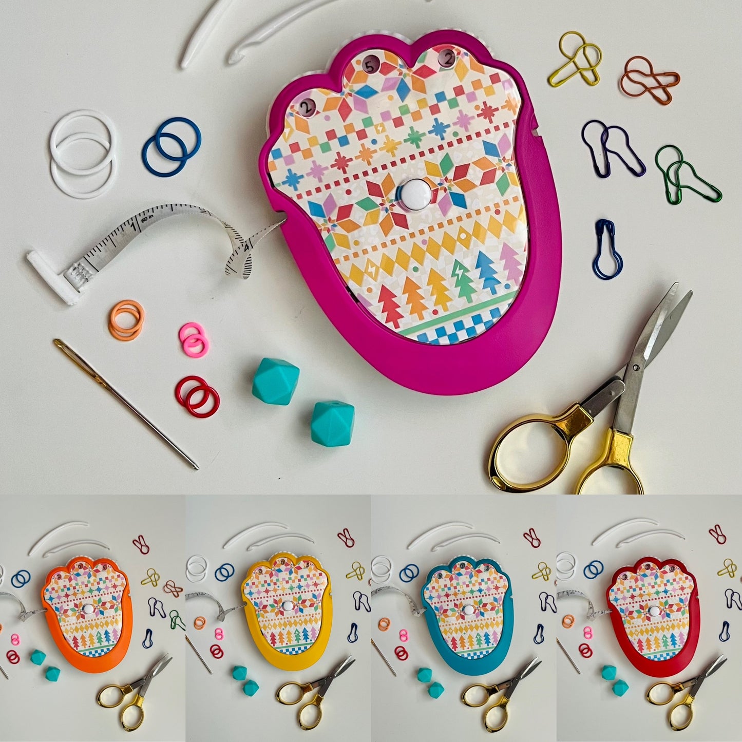 The Knit & Crochet Kit -Rainbow Fair Isle - Assorted Colors