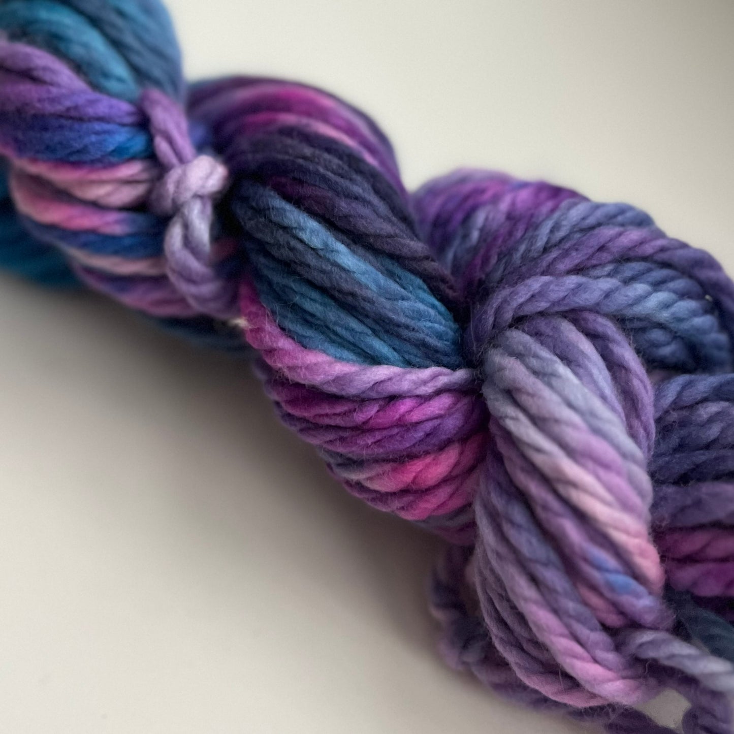 Hand dyed yarn, super bulky yarn