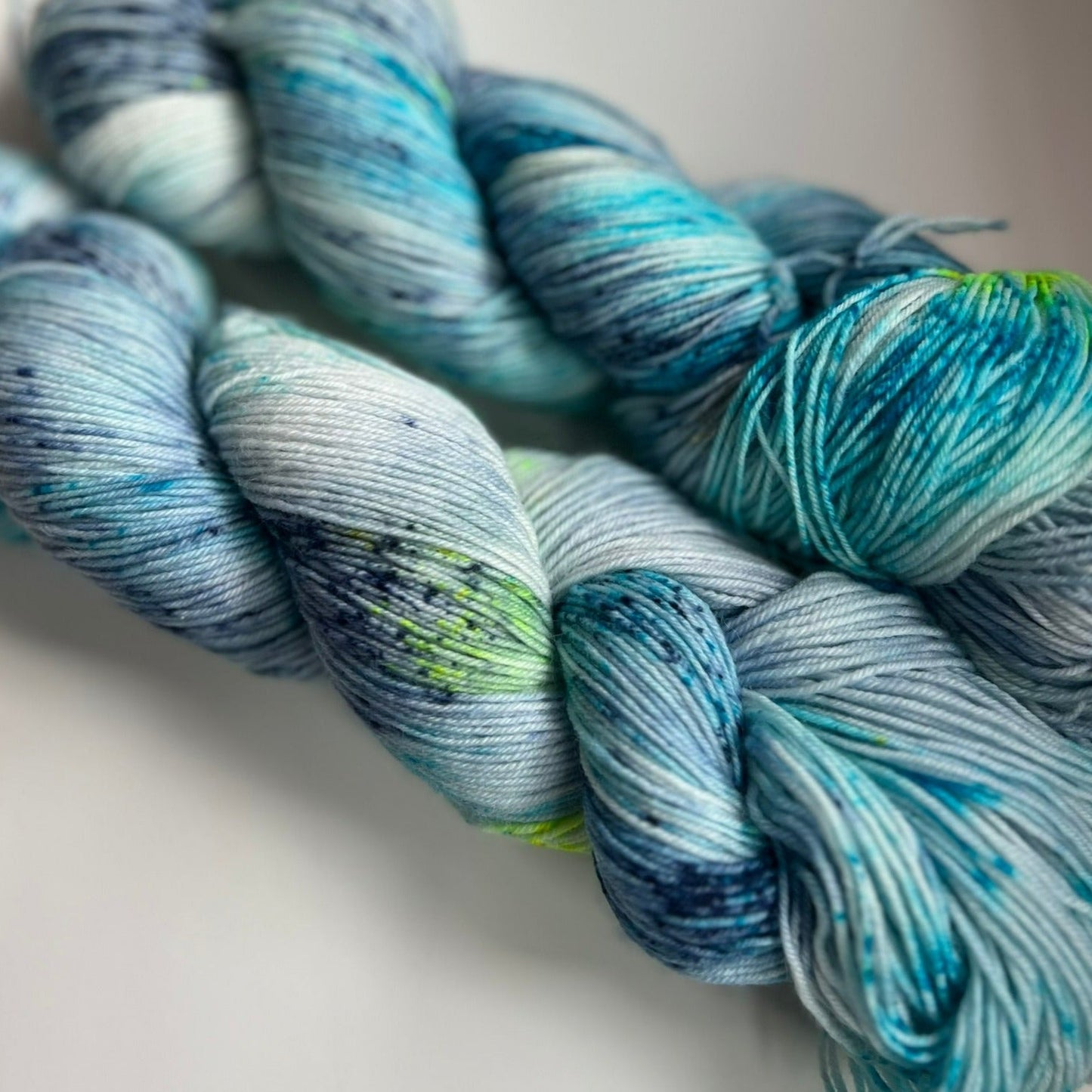 Camp Sock in Starlit Path with blue hues  - twisted skein