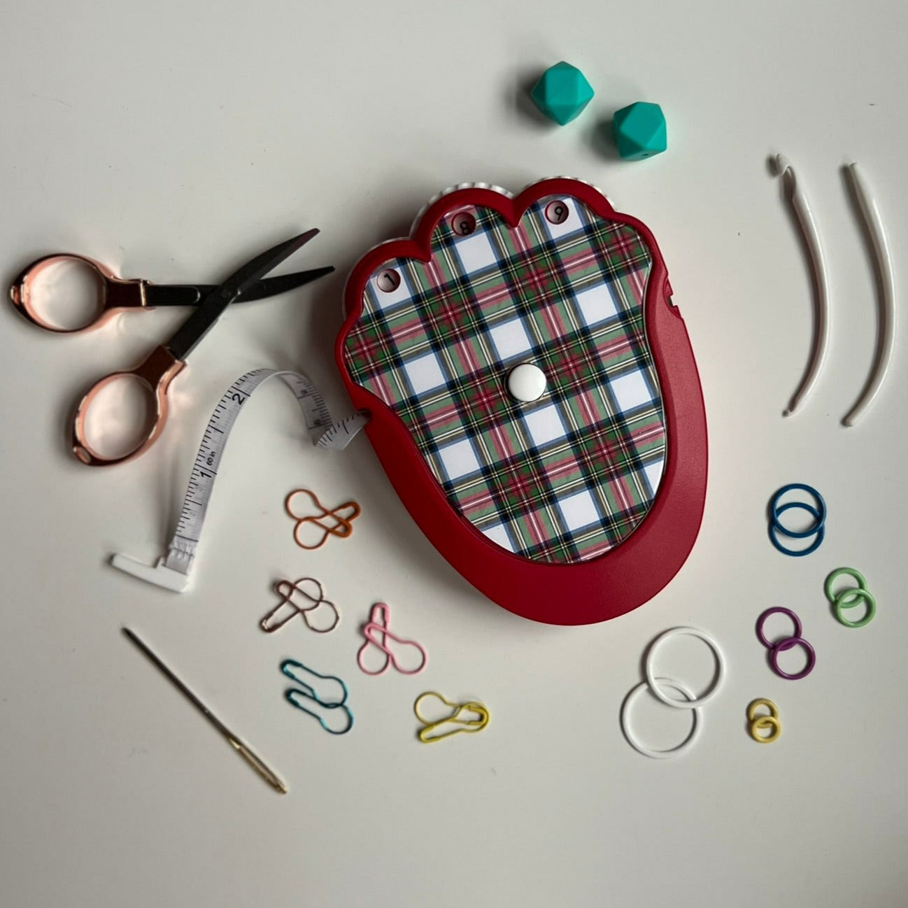 Tartan Plaid 3.5 Embroidery Scissors