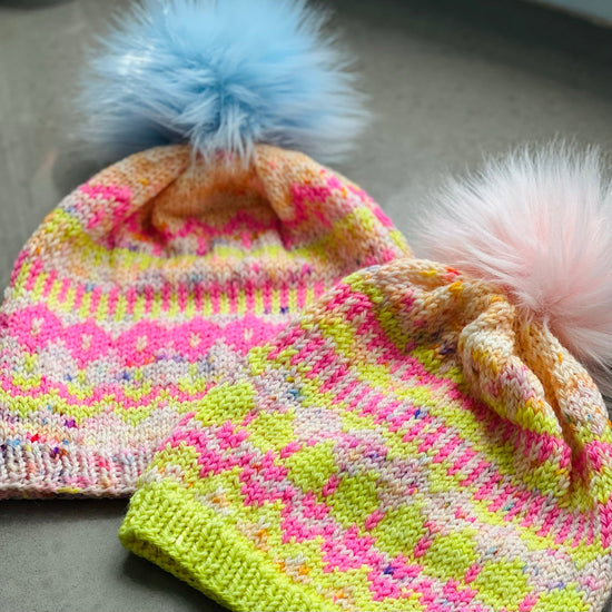 Winter Carnival Hat by Whimsy North -  Project Kit - Pretty in Pink