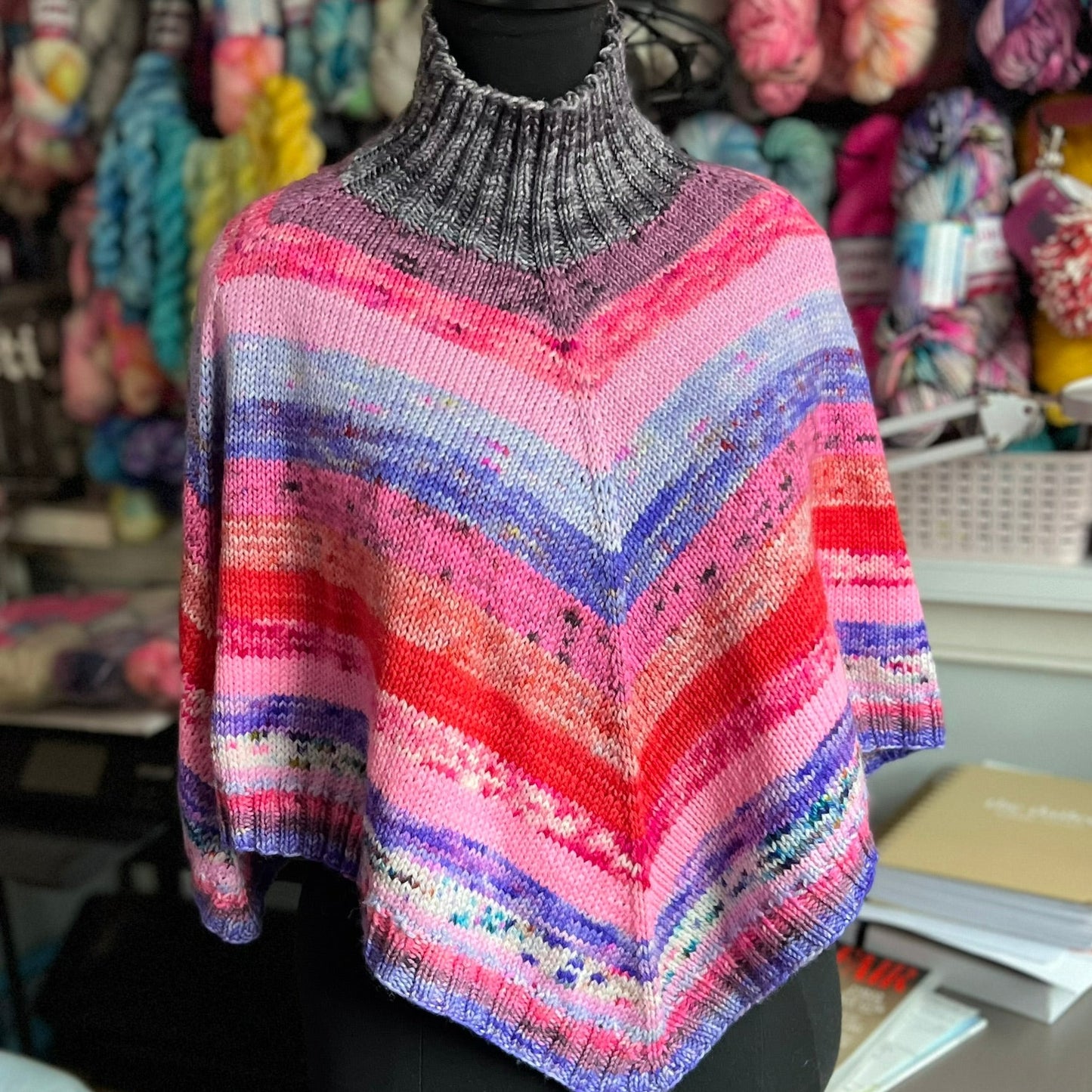 Poncho Knitting Project Kit - Coorie in Poncho by Amy Palko