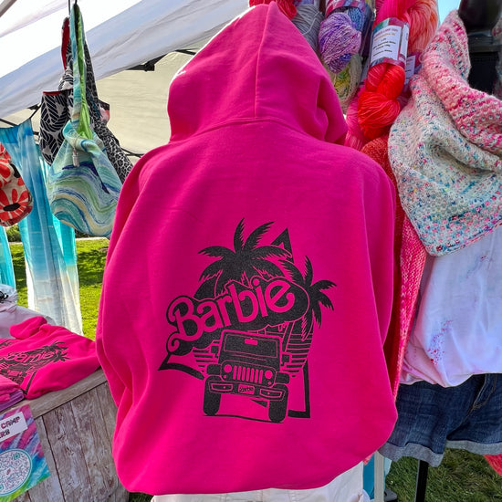 Barbie Lets Go Party! - Summer Camp Fibers Hooded Sweatshirt