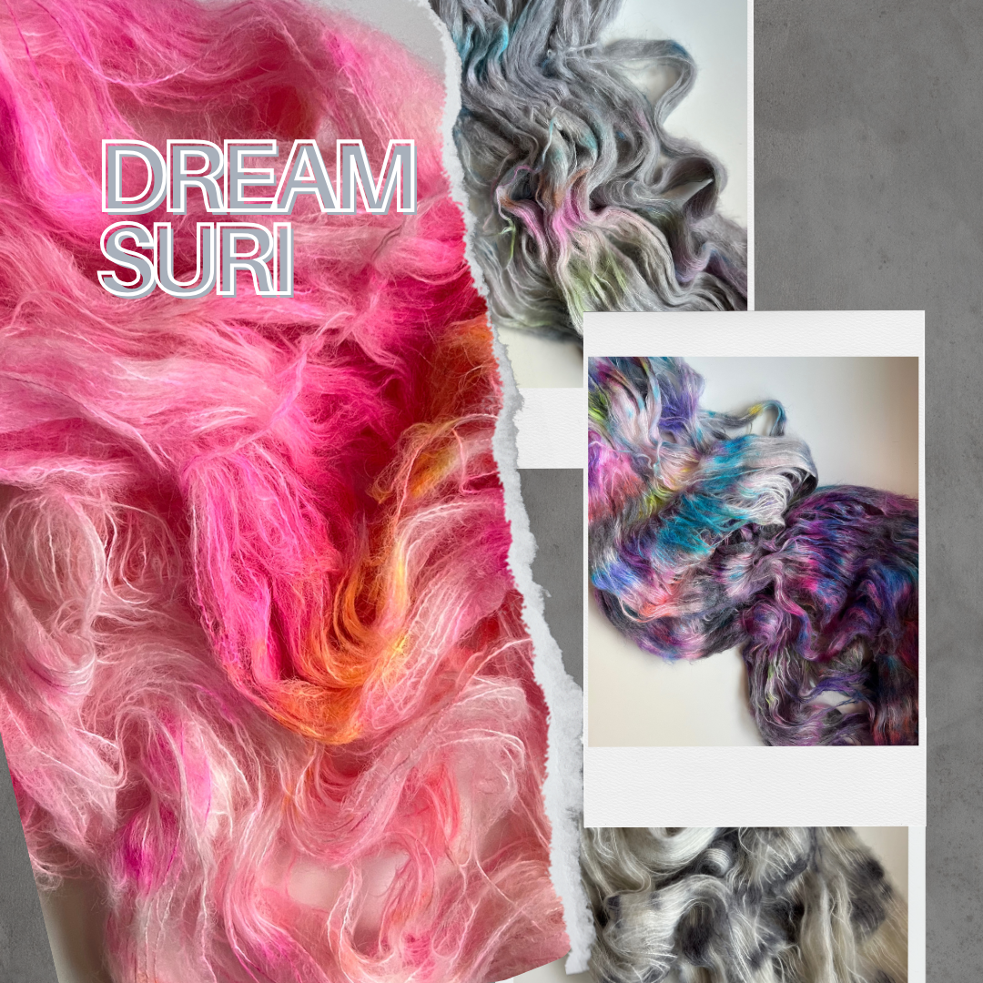 Load image into Gallery viewer, Suri Alpaca Hand Dyed Yarn Montage
