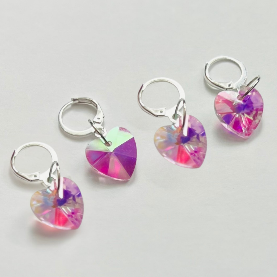 Summer Camp Fibers - Stitch Bling - Heart Crystals