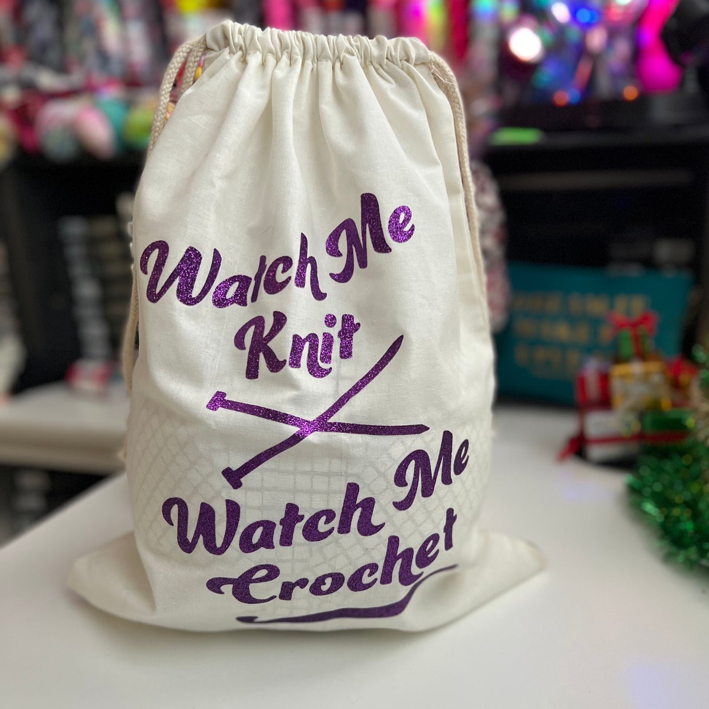 Watch Me Knit - Watch Me Crochet Project Bag