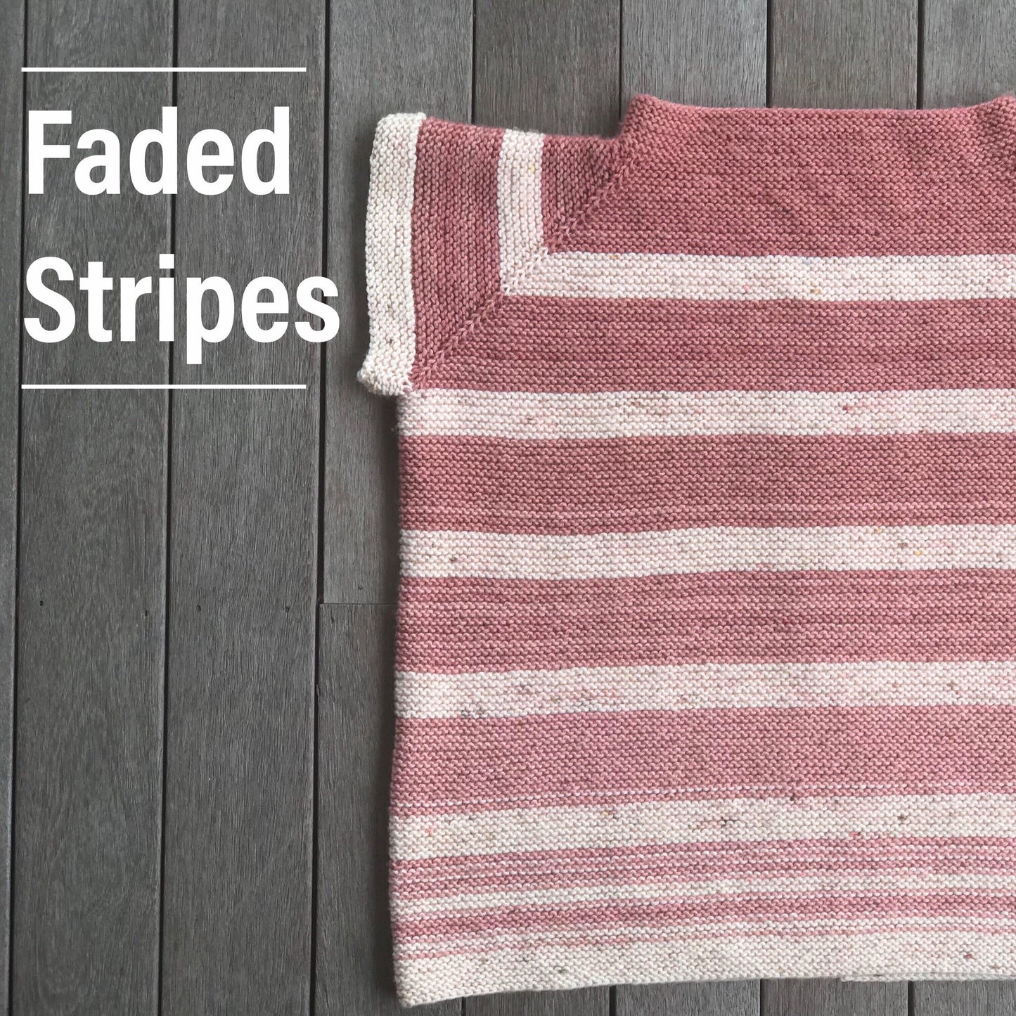 Faded Stripes by Katie Jordan - Pattern Only – Summer Camp Fibers