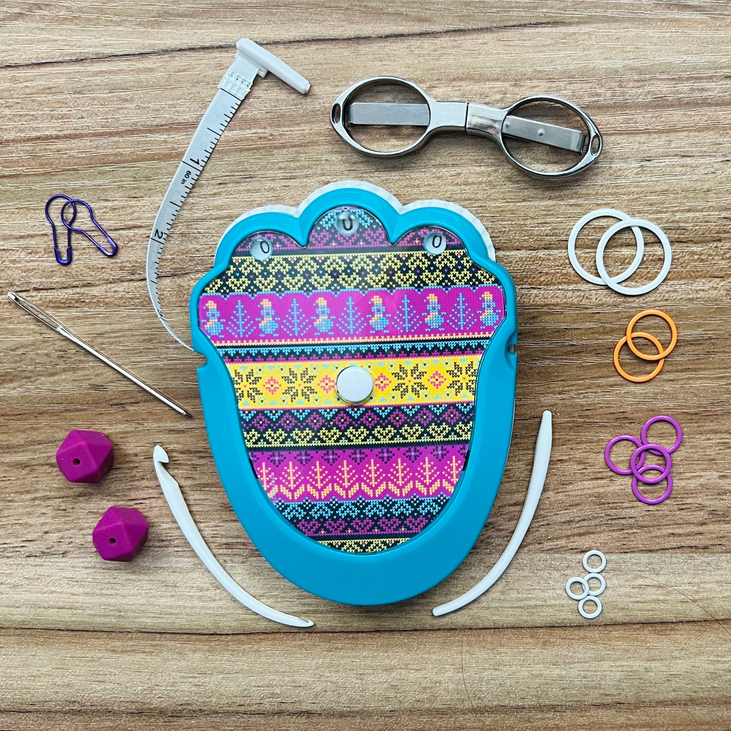 Load image into Gallery viewer, The Knit and Crochet Kit Hot Toddy Teal
